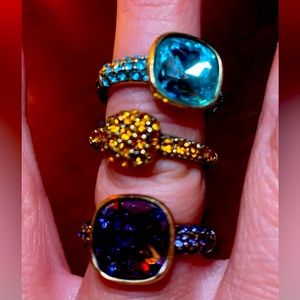 Heidi Daus Crystal Ring Set (3) Fancy Pantsy 💎